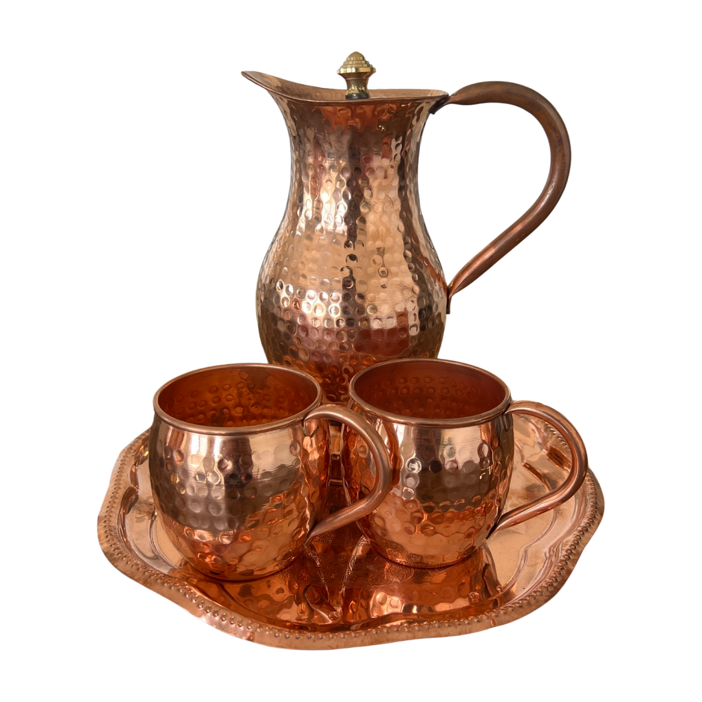 Copper  Mughal water jug