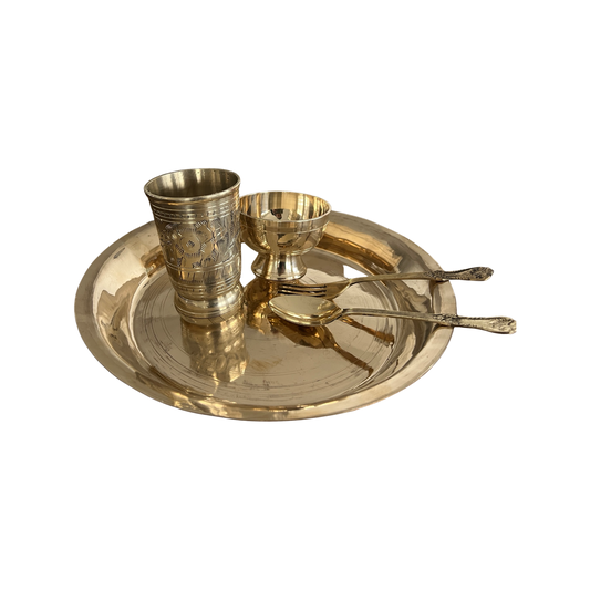 Bronze dinner plate set