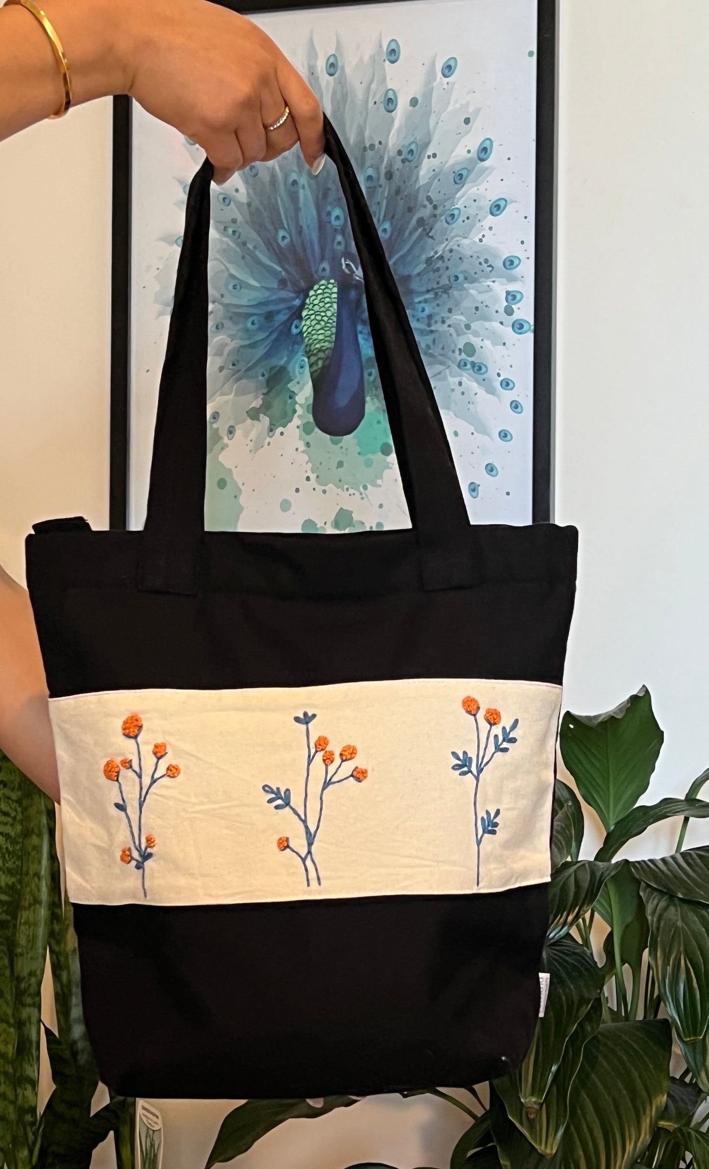 Embroidery tote bag